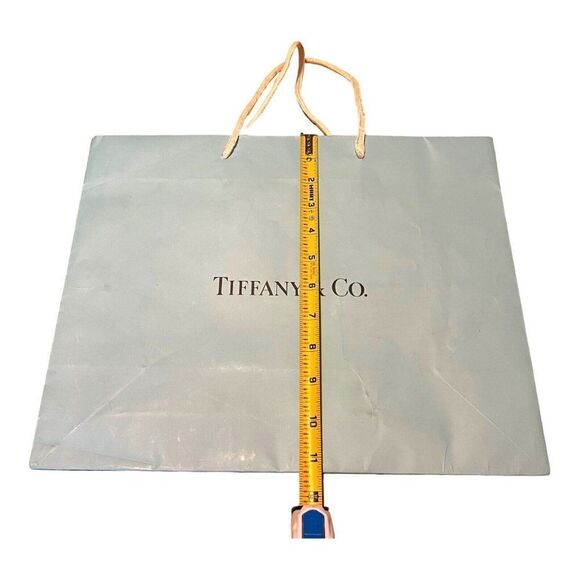 Authentic Empty Tiffany & Co. Shopping Bag w Logo Tissue Paper 14.5”x11.25x5.75” - Picture 7 of 11